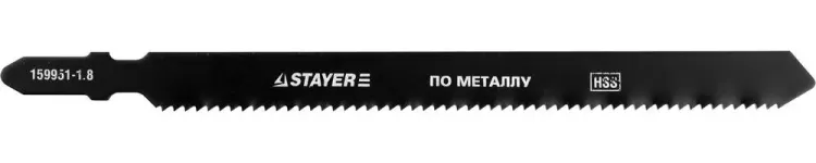 Полотна STAYER "PROFI", T318B, для эл/лобзика, HSS, по металлу (2,5-6мм), EU-хвост., шаг 1,8мм, 110мм, 2шт 159951-1.8_z01 купить в Ижевске