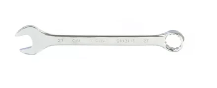 Ключ комбинированный 27 мм CrV полированный хром MATRIX 15172 купить в Ижевске
