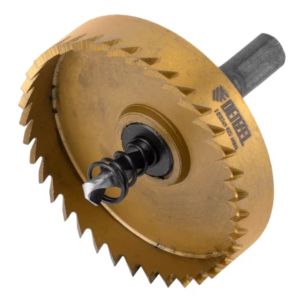 Коронка по металлу HSS, 65 мм, нитридтитановое покрытие Denzel 724121 купить в Ижевске