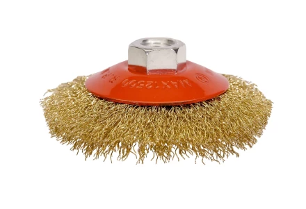 Щетка для УШМ М14/100 мм выгнутая сталь прямая VMX 511725 купить в Ижевске