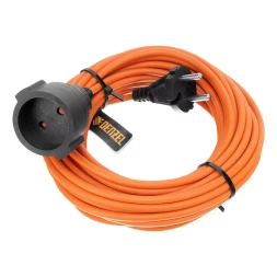 Удлинитель-шнур силовой Denzel Garden Series, ПВС, 10м, 1 розетка 3 x 1,5 мм, 3 м 37407