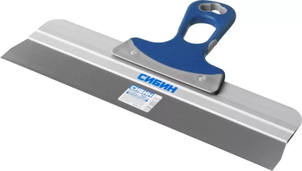 Шпатель СИБИН ФАСАДНЫЙ нержавеющий, алюминиевая направляющая, 2к ручка, 350мм 10085-35 купить в Ижевске