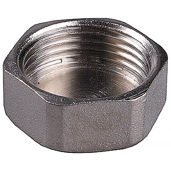 Заглушка GENERAL FITTINGS никелированная латунь, 6-ти гранная головка, внутренняя резьба, 1" 51097-1 купить в Ижевске