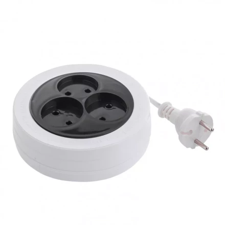 Удлинитель электрический бытовой рулетка 5 м 3 розетки 6 А тип УХ-6 Россия Сибртех 95904 купить в Ижевске