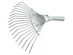 Грабли веерные 18 зубьев без черенка оцинкованные круглый зуб СИБРТЕХ Россия 61780