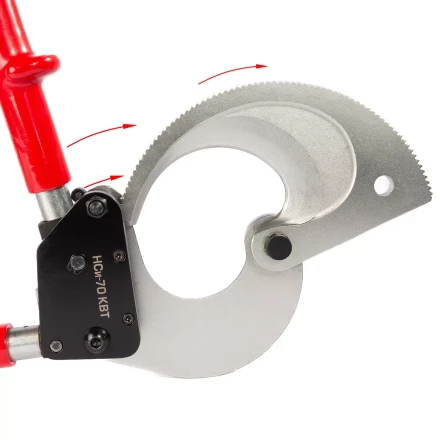 Секторные ножницы диэлектрические КВТ НСи-70 для резки бронированных кабелей до 70 мм (91814) купить в Ижевске