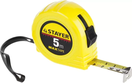 Рулетка STAYER "МASTER" "MaxTape", пластиковый корпус, 5м/19мм 34014-05-19 купить в Ижевске