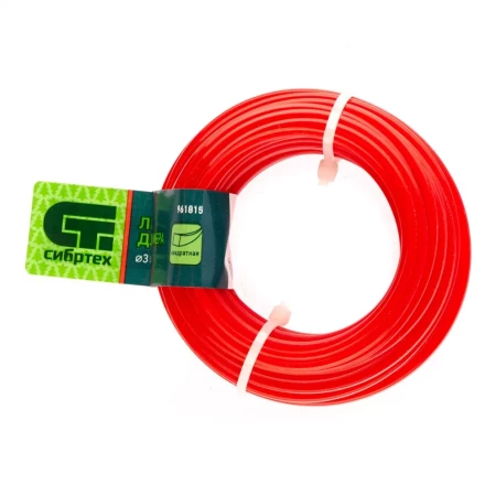 Леска для триммера квадратная, 3.0 мм х 10 м, Россия Сибртех 961815 купить в Ижевске