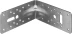 ЗУБР УКУ-2.5, 65 x 145 x 145 x 2.5 мм, цинк, усиленный крепежный уголок (31011-145) купить в Ижевске