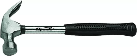 Молоток-гвоздодер 450 г боек 27 мм металлическая трубчатая обрезиненная рукоятка SPARTA 104405 купить в Ижевске
