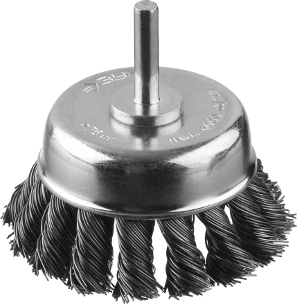 ЗУБР &quot;ПРОФЕССИОНАЛ&quot;. Щетка чашечная для дрели, жгутированная стальная проволока 0,5мм, 75мм 35255-075_z02 купить в Ижевске