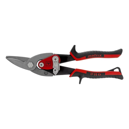 Ножницы по металлу Matrix, 250 мм, левый рез, сталь CRMO, двухкомпонентные рукоятки, PRO 78326 купить в Ижевске
