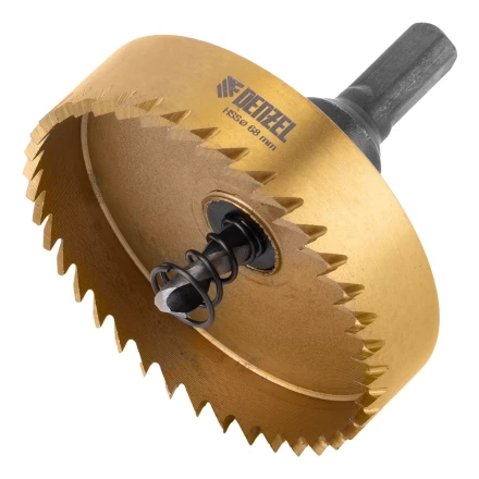 Коронка по металлу HSS, 68 мм, нитридтитановое покрытие Denzel 724122 купить в Ижевске