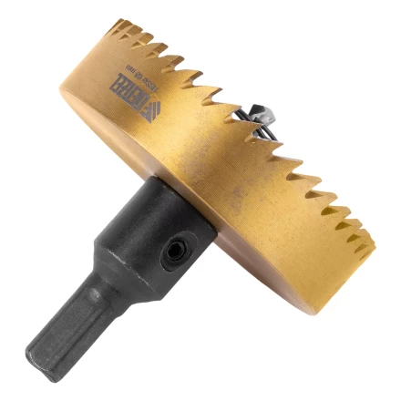 Коронка по металлу HSS, 68 мм, нитридтитановое покрытие Denzel 724122 купить в Ижевске