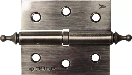 Петля дверная разъемная ЗУБР &quot;ЭКСПЕРТ&quot;, 1 подшипник, цвет ст. латунь (AB), левая, с крепежом, 75х63х2,5мм, 2 шт 37605-075-5L купить в Ижевске