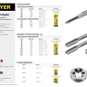Комплект метчиков STAYER "MASTER", сталь 9ХС, М8х1,0, 2 шт 28025-08-1.0-H2 купить в Ижевске