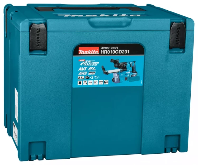 Аккумуляторный 40V перфоратор c пылеудалением Makita HR010GD201 (2АКБ 2,5Ач, ЗУ) купить в Ижевске