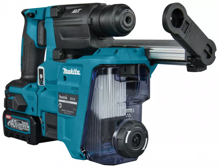 Аккумуляторный 40V перфоратор c пылеудалением Makita HR010GD201 (2АКБ 2,5Ач, ЗУ) купить в Ижевске