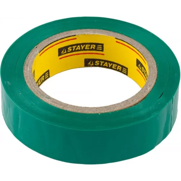 Изолента, STAYER Master 12291-G-15-10, ПВХ, 5000 В, 15мм х 10м, зеленая 12291-G-15-10 купить в Ижевске