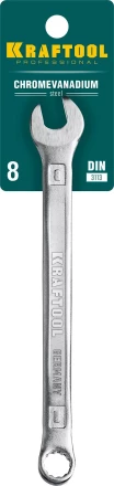 Ключи комбинированные KRAFTOOL, Cr-V, DIN 3113 27079-08 купить в Ижевске