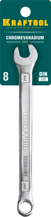 Ключи комбинированные KRAFTOOL, Cr-V, DIN 3113 27079-08 купить в Ижевске
