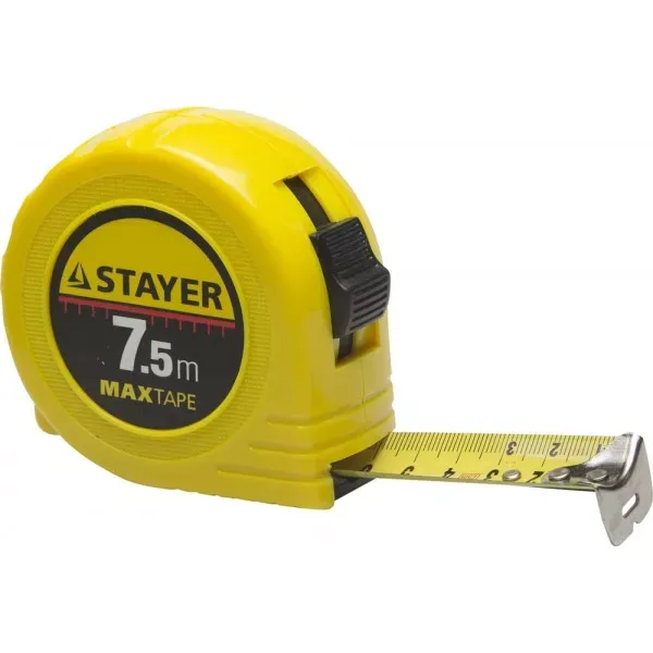 Рулетка STAYER "МASTER" "MaxTape", пластиковый корпус, 7м/25мм 34014-07-25 купить в Ижевске