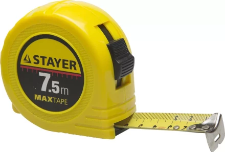Рулетка STAYER &quot;МASTER&quot; &quot;MaxTape&quot;, пластиковый корпус, 7м/25мм 34014-07-25 купить в Ижевске