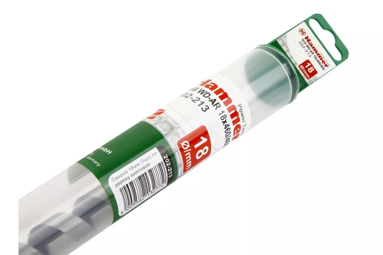 Сверло по дереву HAMMER Ф18х460мм (DR WD AR 18мм*460/370мм) купить в Ижевске