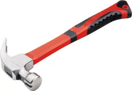 Молоток-гвоздодер 450 г боек c магнитом фибергласовая обрезиненная рукоятка MATRIX 10446 купить в Ижевске