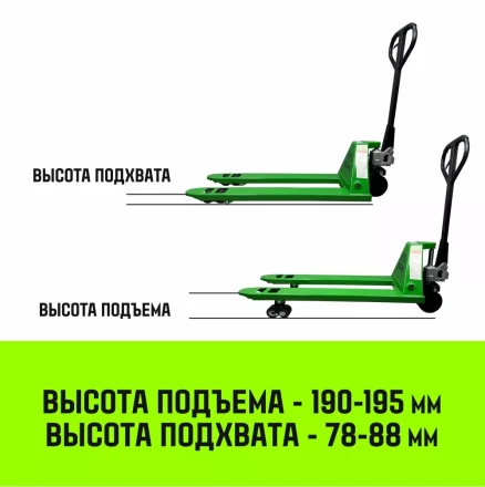 Тележка гидравлическая ручная HITCH REGULAR 2500KG 1150*550мм (полиуретановые ролики) купить в Ижевске