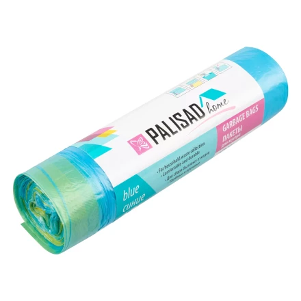 Пакеты для мусора с завязками 35 л x 15 шт. синие, Home Palisad 927155 купить в Ижевске