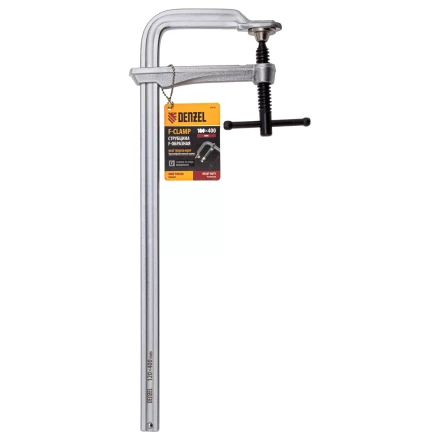 Струбцина F-образная Denzel 20478, 120x400мм, кованая купить в Ижевске