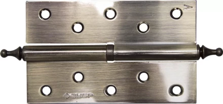 Петля дверная разъемная ЗУБР &quot;ЭКСПЕРТ&quot;, 1 подшипник, цвет ст. латунь (AB), левая, с крепежом, 125х75х2,5мм,2шт 37605-125-5L купить в Ижевске