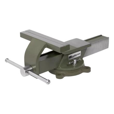 Тиски слесарные Сибртех 18621, 200 мм, стальные, поворотные купить в Ижевске