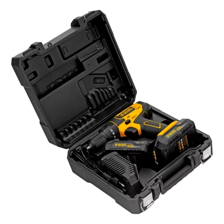 Дрель-шуруповерт аккумуляторная ударная Denzel CID-18-02BM, Li-Ion, 18 В, 2 акк. 26135 купить в Ижевске