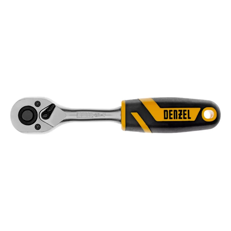 Ключ-трещотка 1/4"  Denzel 14031, 90 зубьев, с быстрым сбросом, CrV купить в Ижевске