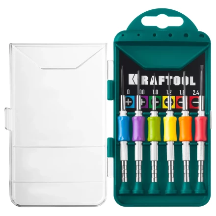 Набор Precision-6: часовые отвертки для особо точных работ, металлическая рукоятка с противоскользящей накладкой, жало из специальной стали SNCM8660. 25679 купить в Ижевске