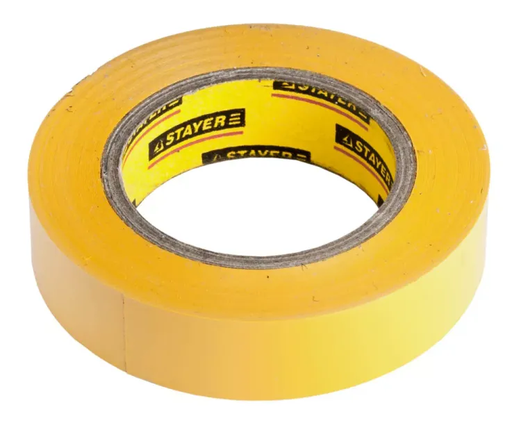 Изолента, STAYER Profi 12292-Y-15-10, ПВХ, на карточке, 15 мм х 10 м х 0,18мм, желтая 12292-Y-15-10 купить в Ижевске