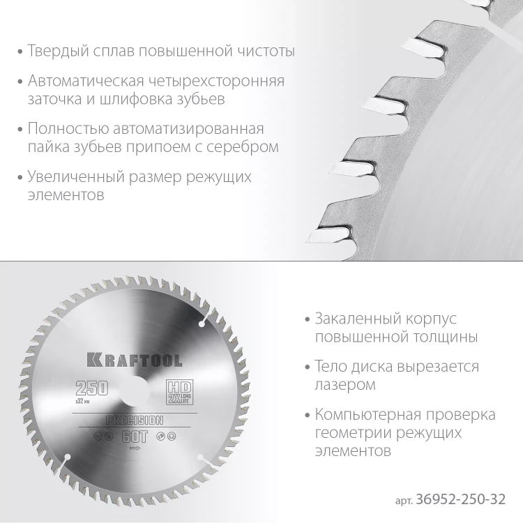 Диск пильный PRECISION, повышенный ресурс 36952-250-32 купить в Ижевске