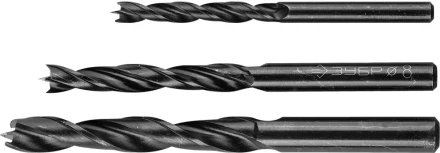 ЗУБР. Набор сверл по дереву, 3шт, 6-8-10 мм 29421-H3 купить в Ижевске