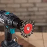 Кордщетка HAMMER плоская 75мм для дрели витая сталь (207-208) купить в Ижевске