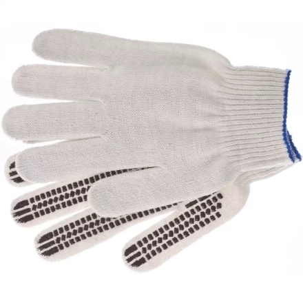 Перчатки трикотажные рисунок ПВХ гель Протектор оверлок Сибртех Россия 67778 купить в Ижевске