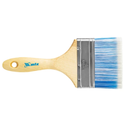 Кисть плоская &quot;Евро&quot; 4&quot;, искусственная щетина, деревянная ручка MTX 83074 купить в Ижевске