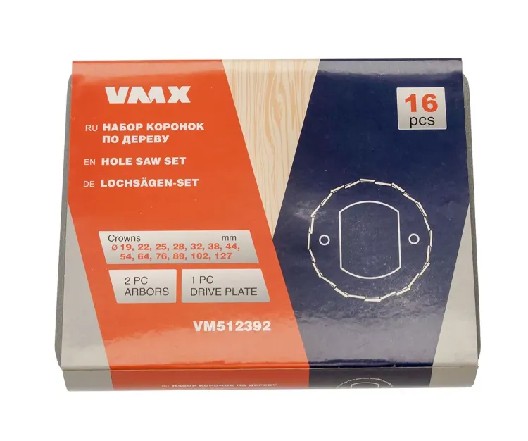 Набор коронок по дереву 16 пред. VMX 512392 купить в Ижевске