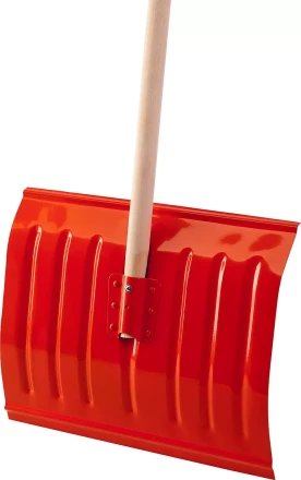 Лопата снеговая стальная с деревянным черенком, 430мм, оранжевая, СИБИН 421841 421841 купить в Ижевске