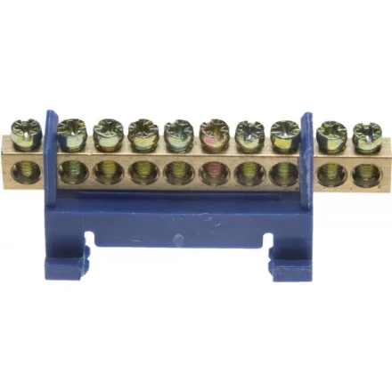 Шина СВЕТОЗАР нулевая, в изоляц оболочке, 6х9мм, 12 полюсов, макс. ток 100А 49805-12 купить в Ижевске