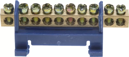 Шина СВЕТОЗАР нулевая, в изоляц оболочке, 6х9мм, 12 полюсов, макс. ток 100А 49805-12 купить в Ижевске