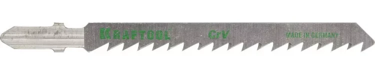 Полотна KRAFTOOL, T101D, для эл/лобзика, Cr-V, по дереву, ДСП, ДВП, чистый рез, EU-хвост., шаг 4мм, 75мм, 5шт 159511-4-S5 купить в Ижевске