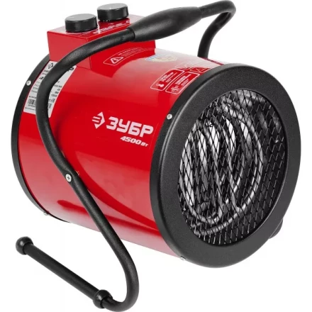 Пушка ЗУБР &quot;МАСТЕР&quot; &quot;круглая&quot; тепловая электрическая, гладкий нерж. ТЭН, 4.5/3 кВт, 220В ЗТП-5000_М2 купить в Ижевске