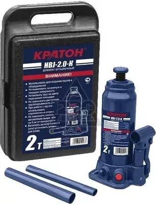 Домкрат бутылочный Кратон HBJ-2.0-K в кейсе 2 30 01 003 купить в Ижевске